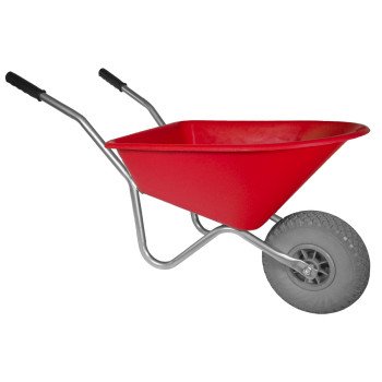 Kinderkruiwagen 35L rood met softwiel