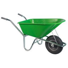 Klus- en tuinkruiwagen 100 Liter - Limegroen - Softwiel